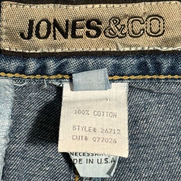 Jones & Co Vintage Straight High Waist Jeans 12 - Picture 6 of 8